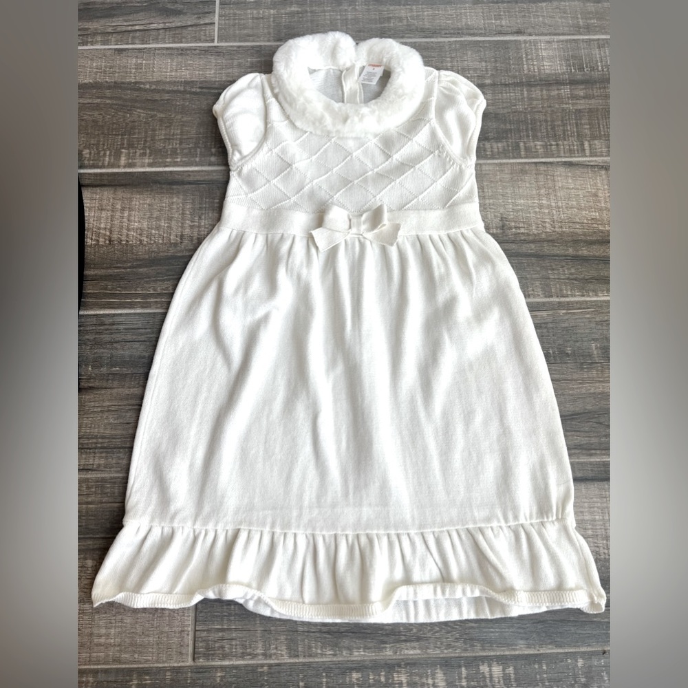 Gymboree girls beautiful angel white 👼 sweater dress size 7